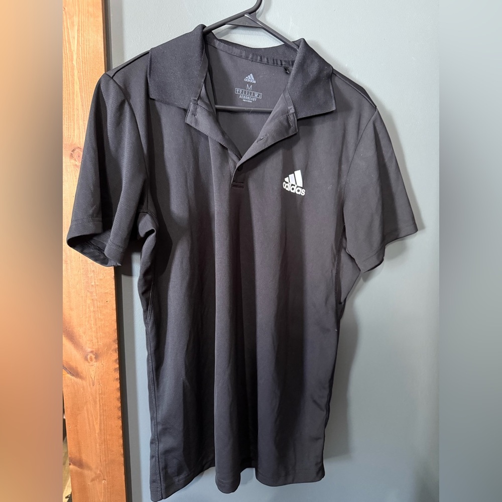 Adidas Black Golf short sleeve polo